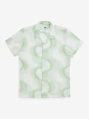 Y&F Kids Sage Abstract Pattern Shirt