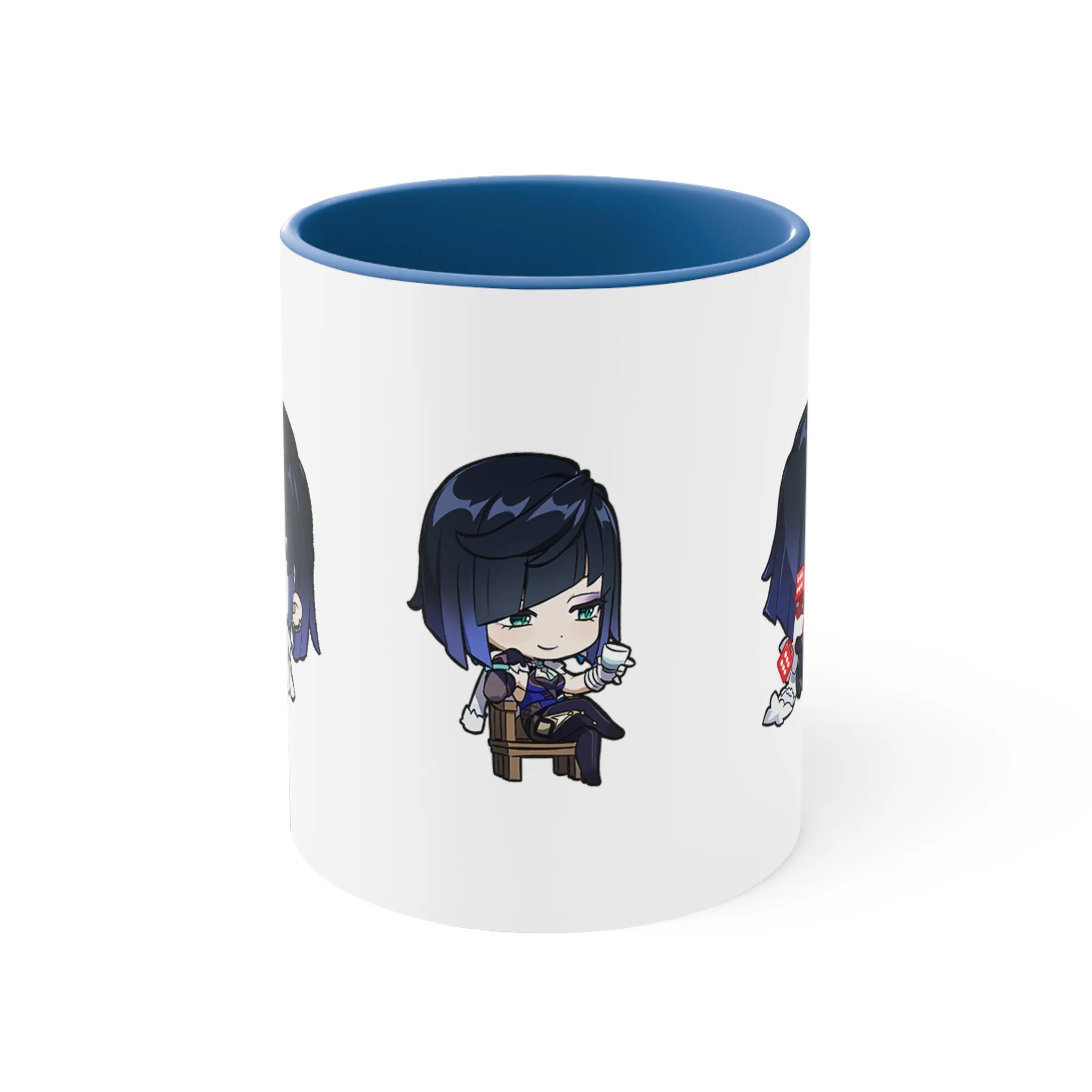 Yelan Genshin Impact Accent Coffee Mug, 11oz Cups Mugs Cup Gift For Gamer Gifts Game Anime Fanart Fan Birthday Valentine's Christmas