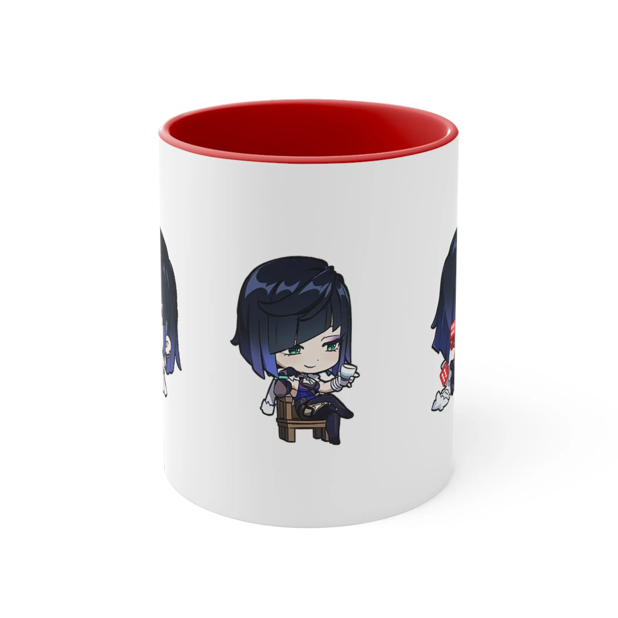 Yelan Genshin Impact Accent Coffee Mug, 11oz Cups Mugs Cup Gift For Gamer Gifts Game Anime Fanart Fan Birthday Valentine's Christmas