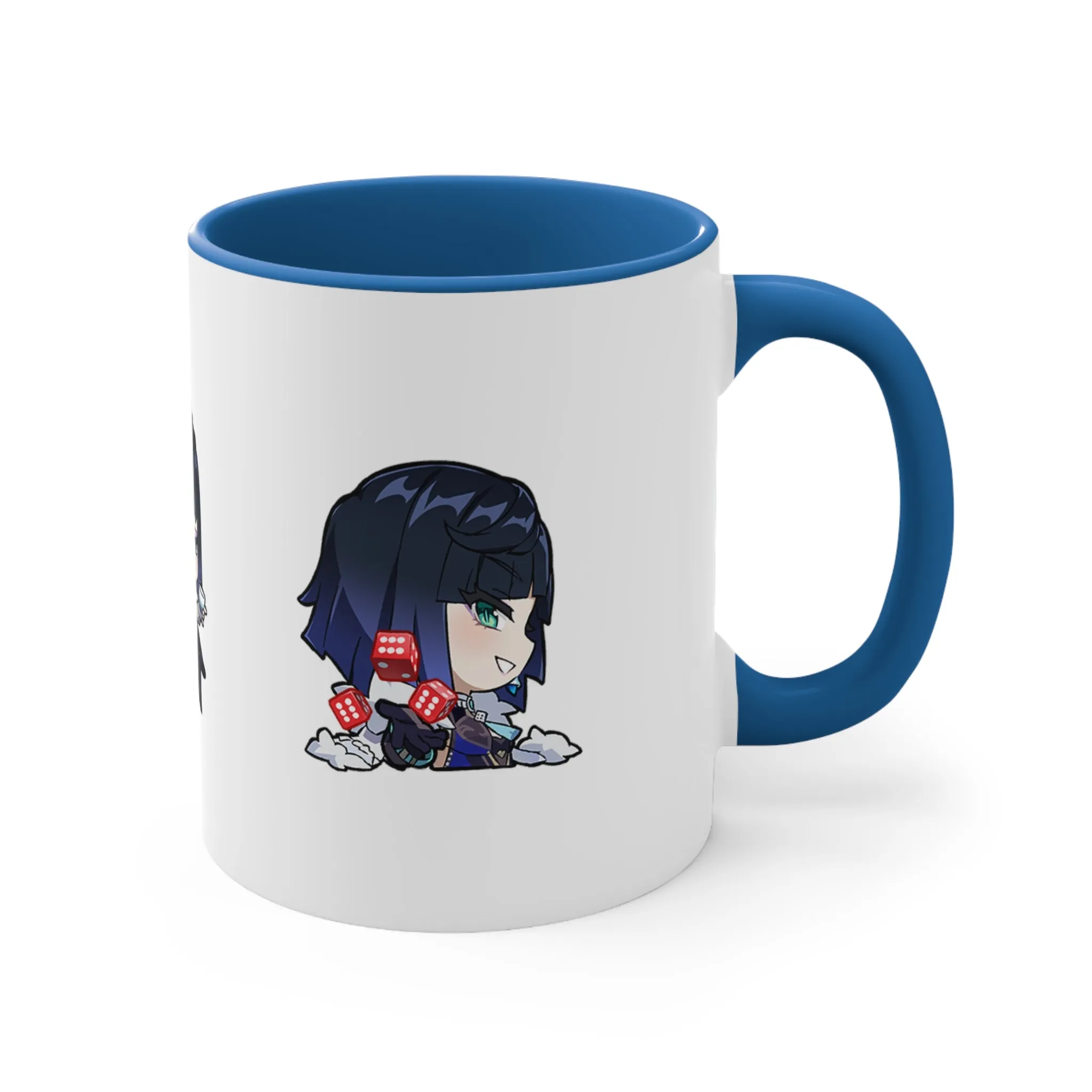 Yelan Genshin Impact Accent Coffee Mug, 11oz Cups Mugs Cup Gift For Gamer Gifts Game Anime Fanart Fan Birthday Valentine's Christmas