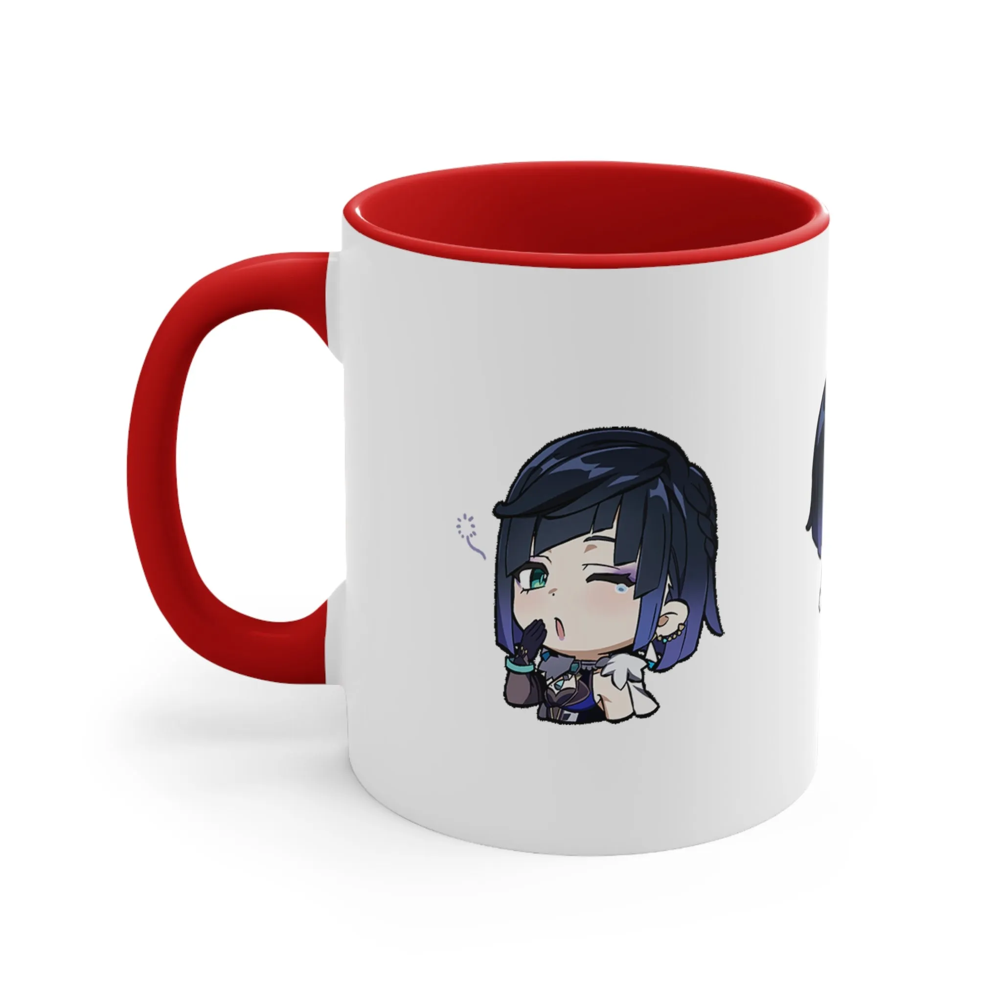 Yelan Genshin Impact Accent Coffee Mug, 11oz Cups Mugs Cup Gift For Gamer Gifts Game Anime Fanart Fan Birthday Valentine's Christmas