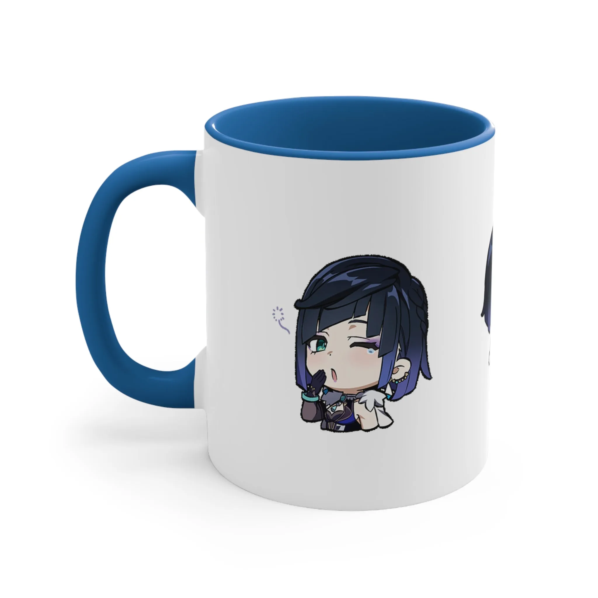 Yelan Genshin Impact Accent Coffee Mug, 11oz Cups Mugs Cup Gift For Gamer Gifts Game Anime Fanart Fan Birthday Valentine's Christmas