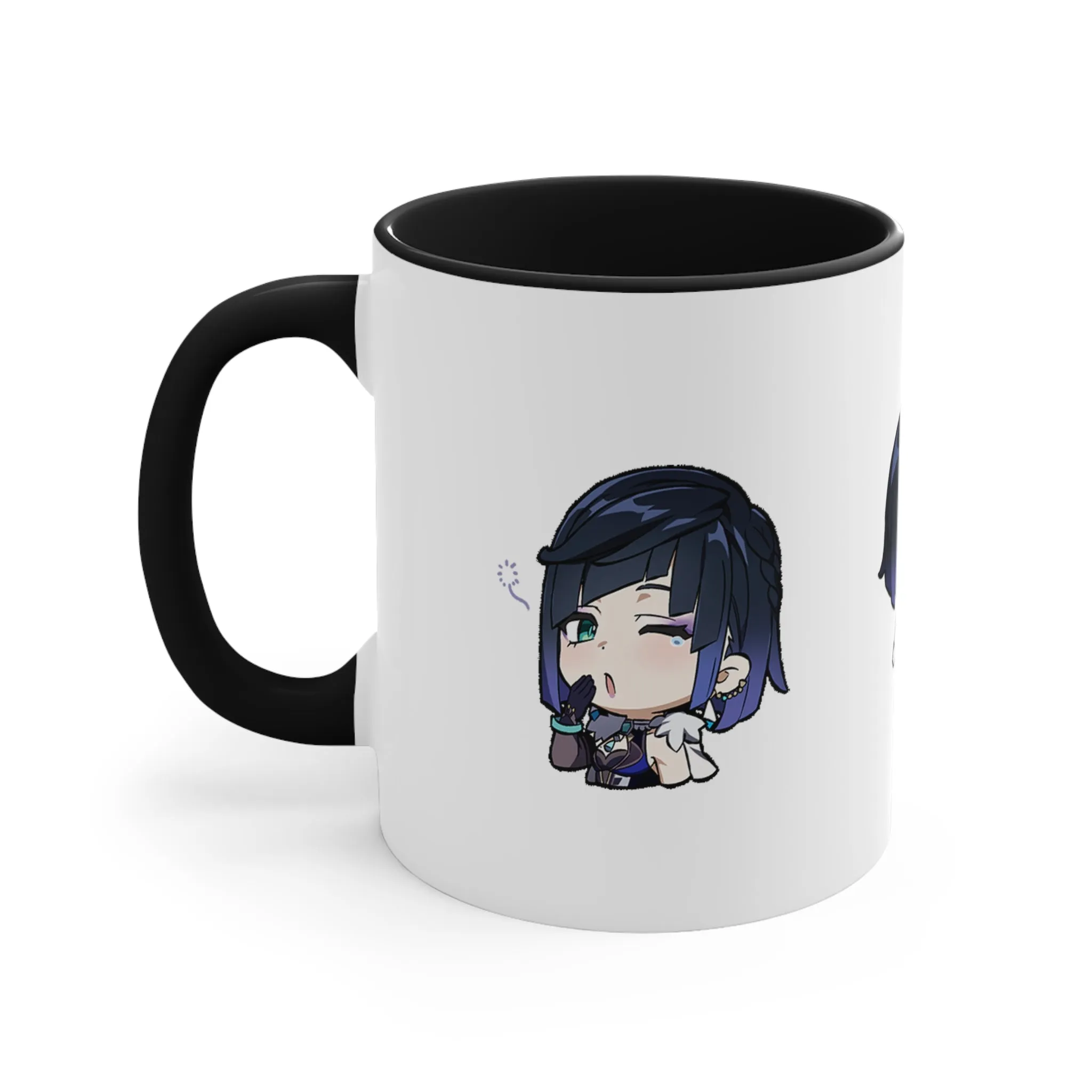 Yelan Genshin Impact Accent Coffee Mug, 11oz Cups Mugs Cup Gift For Gamer Gifts Game Anime Fanart Fan Birthday Valentine's Christmas
