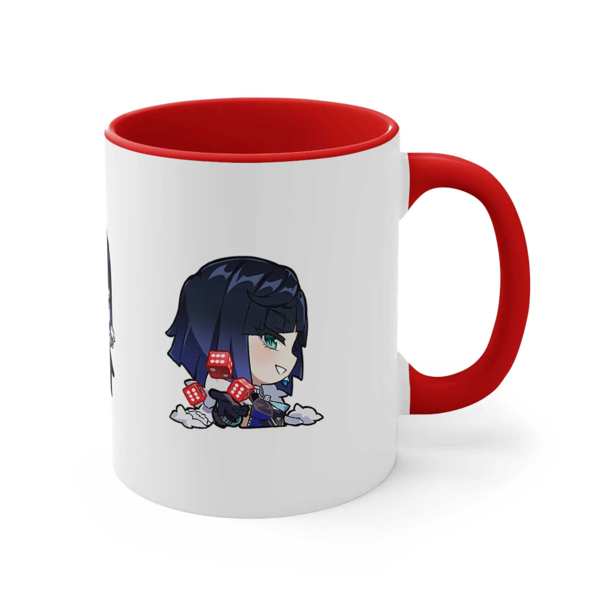 Yelan Genshin Impact Accent Coffee Mug, 11oz Cups Mugs Cup Gift For Gamer Gifts Game Anime Fanart Fan Birthday Valentine's Christmas