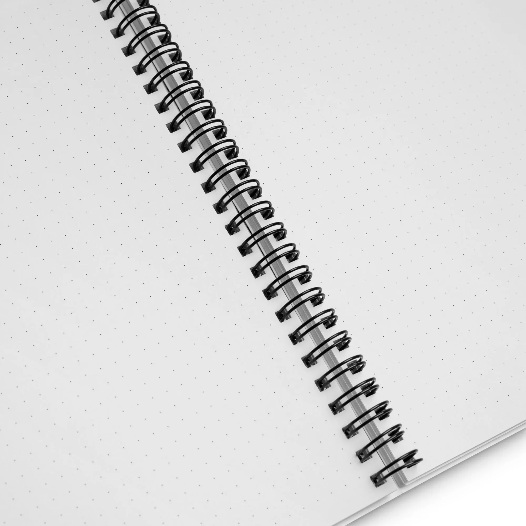 Yellow and Blue Non-Binary Symbol Pattern Spiral Notebook