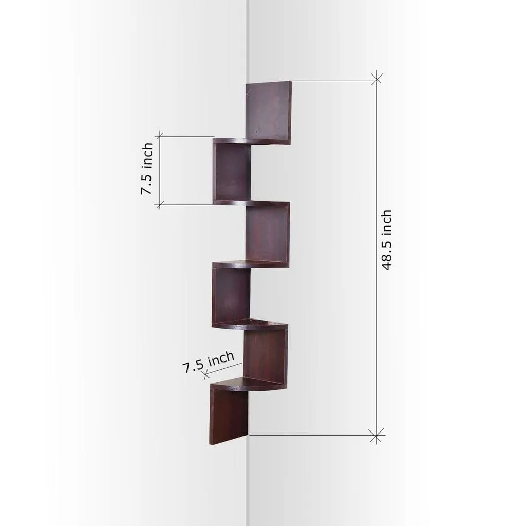Zig Zag Floating Wall Shelves